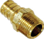SHARKBITE/CASH ACME Pipe Adapter, Lead Free, 1/2 Brass Barb x 1/2 In. MPT PLUMBING, HEATING & VENTILATION SHARKBITE/CASH ACME