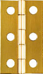 ASSA ABLOY AMERICAS RESIDENTIALI NC 2-Pk., 2 x 1-3/16 In. Hinges, Light-Duty, Brass