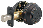 ASSA ABLOY AMERICAS RESIDENTIALINC. Signature Bronze Double Cylinder Deadbolt With SmartKey