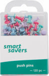 NINGBO HOME-DOLLAR IMP.& EXP. CORP SS 120PK ASSTD Push Pin HOUSEWARES NINGBO HOME-DOLLAR IMP.& EXP. CORP