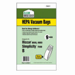 SUPPLIES ON DEMAND Riccar Vacuum Cleaner Bags, Type B HEPA, 9-Ct. APPLIANCES & ELECTRONICS SUPPLIES ON DEMAND