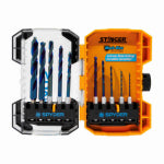 J S PRODUCTS 10-Pc. Mach-Blue Impact Drill Bit Set, 1/4 In. TOOLS J S PRODUCTS
