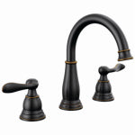 DELTA FAUCET CO Windemere 2-Handle Widespread High-Arc Bathroom Faucet, Oil Rubbed Bronze PLUMBING, HEATING & VENTILATION DELTA FAUCET CO
