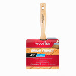 WOOSTER BRUSH Wooster F5119-4-3/4 Paint Brush, 4-3/4 in W, 2-3/4 in L Bristle, China/Polyester Bristle, Threaded Handle PAINT WOOSTER BRUSH