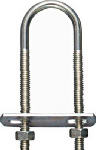 ASSA ABLOY AMERICAS RESIDENTIALI NC U Bolt, #516 Zinc, 5/16 x 1-3/8 x 3-3/4 In. HARDWARE & FARM SUPPLIES ASSA ABLOY AMERICAS RESIDENTIALI NC