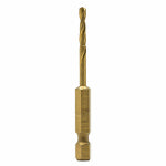 DEWALT DEWALT DD5109 Impact Drill Bit, 9/64 in Dia, 2-3/4 in OAL, Spiral Flute, 1/4 in Dia Shank, Hex Shank TOOLS DEWALT