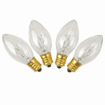VAST LIGHTING CORP. Christmas Lights Replacement Bulb, C9, Clear, 4-Pk.