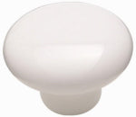 AMEROCK Everyday Heritage Cabinet Knob, White, 1-1/2 In.