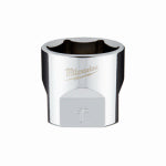 MILWAUKEE Milwaukee 45-34-9072 Socket, 1 in Socket, 3/8 in Drive, 6-Point, Chrome Vanadium Steel, Chrome TOOLS MILWAUKEE