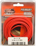 COLEMAN CABLE Road Power 55669133/14-1-16 Electrical Wire, 14 AWG Wire, 25/60 V, Copper Conductor, Red Sheath, 17 ft L AUTOMOTIVE COLEMAN CABLE   