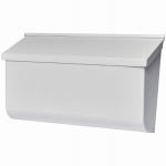 SOLAR GROUP Gibraltar Mailboxes Woodlands L4009WW0 Mailbox, 450 cu-in Capacity, Galvanized Steel, Textured Powder-Coated, White HARDWARE & FARM SUPPLIES SOLAR GROUP