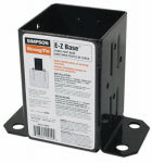 SIMPSON STRONG-TIE Simpson Strong-Tie FPBB44 Post Base, 4 x 4 in Post, 12 ga Gauge, Steel, Black, Powder-Coated HARDWARE & FARM SUPPLIES SIMPSON STRONG-TIE