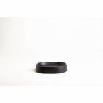MODA AT HOME ENTERPRISES LTD Crater Bathroom Soap Dish, Matte Black Ceramic HOUSEWARES MODA AT HOME ENTERPRISES LTD