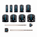 J S PRODUCTS 13-Pc. Bi-Metal Hole Saw Kit TOOLS J S PRODUCTS