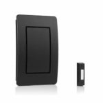 GLOBE ELECTRIC Wired Pushbutton Doorbell Chime Kit, Black ELECTRICAL GLOBE ELECTRIC