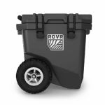 ROVR PRODUCTS RollR 30 Quart Wheeled Hard Cooler with Telescopic Handle (GRANITE) OUTDOOR LIVING & POWER EQUIPMENT ROVR PRODUCTS