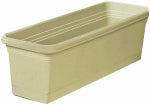 ATT SOUTHERN INC Windowbox Planter & Saucer, Plastic, Olive Green, 24-In.