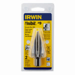 IRWIN INDUSTRIAL TOOL CO Unibit Step Drill Bit, #9, 7/8 & 1-1/8-In. Holes, 1/2-In. Shank TOOLS IRWIN INDUSTRIAL TOOL CO