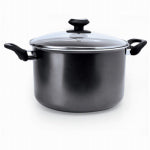 EPOCA INC Elements Stock Pot, Non-Stick Coated Aluminum, Glass Lid, 8 Qts.