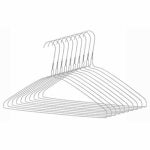 WHITMOR Clothes Hangers, Chrome, 10-Pk. HOUSEWARES WHITMOR