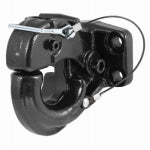 CURT Curt 48210 Pintle Hook, 2-1/2 to 3 in Dia Eye, 20,000 lb Working Load, Steel, Carbide Powder-Coated AUTOMOTIVE CURT