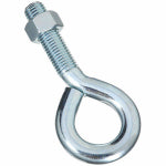 ASSA ABLOY AMERICAS RESIDENTIALI NC Eye Bolt With Hex Nut, Zinc, 3/4 x 6 In.
