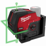 MILWAUKEE ELECTRIC TOOL CORP M12 Green Cross Line & Plumb Points Laser Level, TOOL ONLY TOOLS MILWAUKEE ELECTRIC TOOL CORP