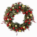 NATIONAL TREE CO-IMPORT Dakota Pine Artificial Wreath, Decorated, 30-In. HOLIDAY & PARTY SUPPLIES NATIONAL TREE CO-IMPORT   