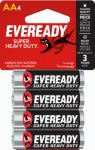 ENERGIZER Super Heavy Duty AA (Double A) Battery, 4 Count