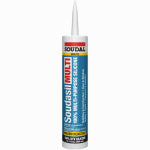 SOUDAL USA Soudasil Multi-Purpose Silicone Caulk, White, 10.1 oz. PAINT SOUDAL USA