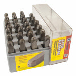 CH HANSON CH Hanson 20200 Letter Stamp Set, 27-Piece, Steel, Specifications: 1/8 in Character, 1/4 x 2-3/8 in Shank TOOLS CH HANSON