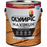 OLYMPIC/PPG ARCHITECTURAL FIN Maximum Deck, Fence & Siding Stain & Sealant, Exterior, Semi-Transparent Oil, Redwood, 1-Gallon PAINT OLYMPIC/PPG ARCHITECTURAL FIN