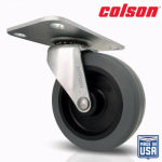 SHEPHERD HDWE. PROD., LLC. 3 in. Gray TPR and Steel Swivel Plate Caster HARDWARE & FARM SUPPLIES SHEPHERD HDWE. PROD., LLC.
