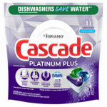 PROCTER & GAMBLE Platinum Plus ActionPacs Dishwasher Detergent Pods, Fresh Scent, 9-Ct.