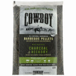 DURAFLAME COWBOY INC Charcoal & Hickory BBQ Pellets, 20 Lbs.