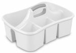 STERILITE Sterilite 15888006 Storage Caddy, Plastic, White, 13-1/4 in OAW, 8-7/8 in OAH HOUSEWARES STERILITE