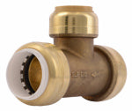 SHARKBITE SharkBite UIP372A Transition Pipe Tee, 3/4 in, Push-to-Connect, DZR Brass, 200 psi Pressure PLUMBING, HEATING & VENTILATION SHARKBITE
