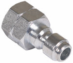 MI-T-M Mi-T-M AW-0017-0017 Adapter, 1/4 x 1/4 in Connection, Quick Connect Plug x FNPT, Stainless Steel, Plated OUTDOOR LIVING & POWER EQUIPMENT MI-T-M   