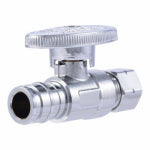 SHARKBITE SharkBite UAB23057LFA Ball Valve, 1/2 x 3/8 in Connection, Compression, 125 psi Pressure, Brass Body PLUMBING, HEATING & VENTILATION SHARKBITE