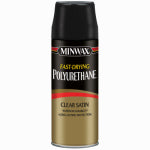 MINWAX Minwax 33060000 Polyurethane, Liquid, Clear, 11.5 oz Aerosol Can PAINT MINWAX