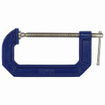 IRWIN Irwin 225106 C-Clamp, 900 lb Clamping, 6 in Max Opening Size, 3-1/2 in D Throat, Blue Body TOOLS IRWIN