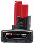 MILWAUKEE Milwaukee 48-11-2402 Rechargeable Battery Pack, 12 V Battery, 3 Ah, Includes: Sturdy Base TOOLS MILWAUKEE
