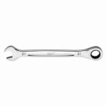 MILWAUKEE Milwaukee 45-96-9321 Ratcheting Combination Wrench, Metric, 21 mm Head, 11.1 in L, 12-Point, Steel, Chrome TOOLS MILWAUKEE