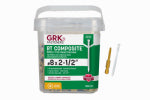 ITW BRANDS GRK White RT Composite #8 x 2-1/2" Screws 505-Ct.