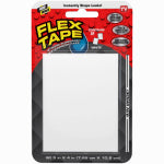 FLEX SEAL Flex Tape TFSWHTMINI Duct Tape, 4 in L, 3 in W, Plastic Backing, White HOUSEWARES FLEX SEAL