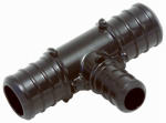 SHARKBITE/CASH ACME Poly Alloy PEX Barb Tee, 3/4 x 3/4 x 1/2 In., 5-Pk.