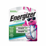ENERGIZER Rechargeable Batteries, AAA, 2-Pk.