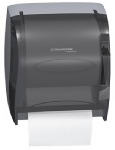 KIMBERLY-CLARK CORP In-Sight Lev-R-Matic Towel Roll Dispenser, Smoke Gray, Plastic CLEANING & JANITORIAL SUPPLIES KIMBERLY-CLARK CORP