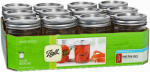 BALL Ball 60000 Mason Jar, Regular Mouth, 8 oz, Glass, Clear HOUSEWARES BALL