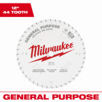 MILWAUKEE ELECTRIC TOOL CORP Circular Saw Blade, 44 Teeth, 12 In. TOOLS MILWAUKEE ELECTRIC TOOL CORP